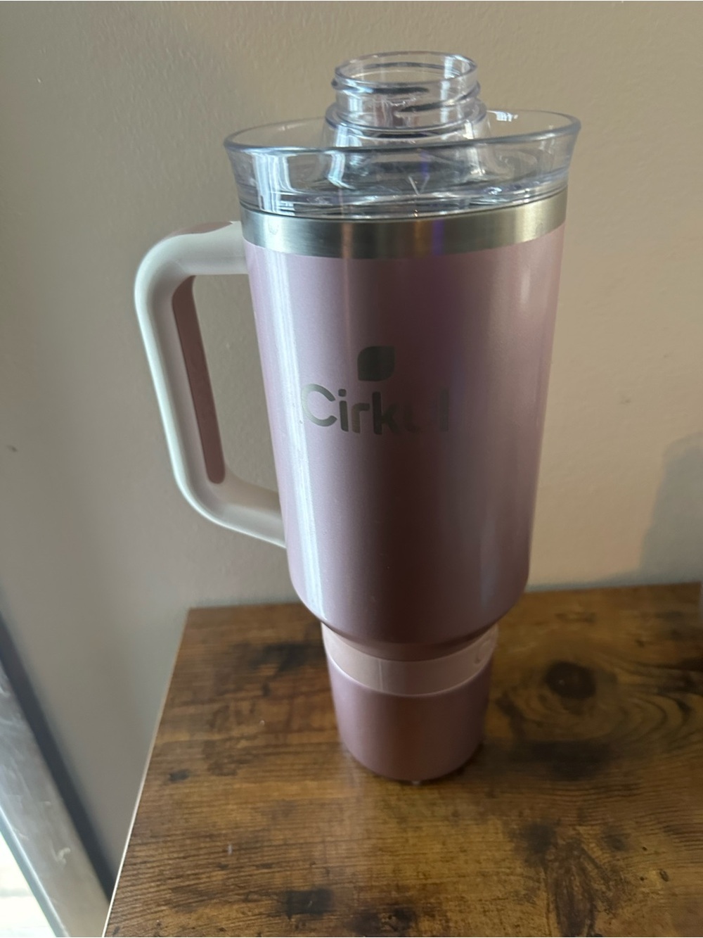 Cirkul 40oz All-Day StrawSip Double-Wall Insulated Stainless Steel Tumbler, Rose